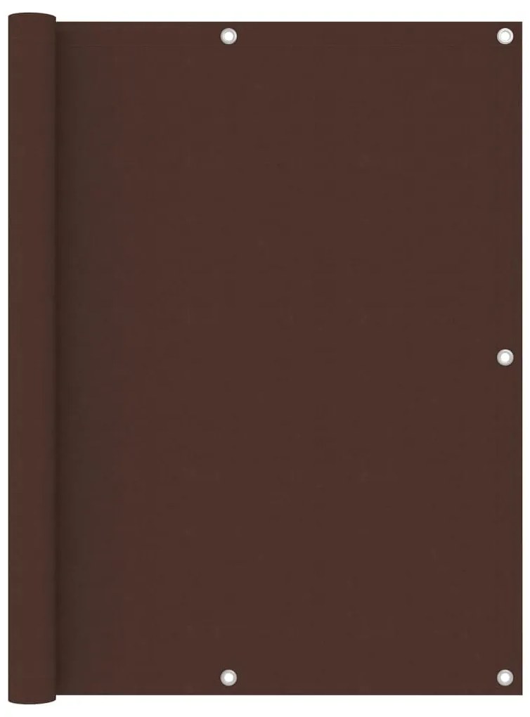 Paravento Balcone Marrone 120x400cm İn Tessuto Oxford /