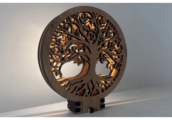 Li-Go 23577/DUB2 - LED Lampada da tavolo decorativa dimmerabile LED/12W/230V 20x22 cm rovere