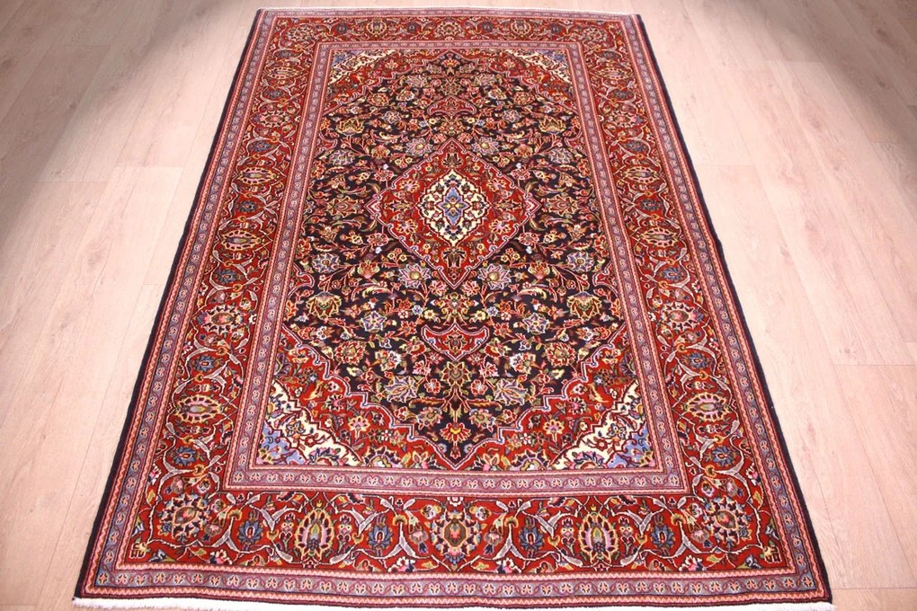 Kashan Tappeto persiano 140x210 (Iran) Annodato A Mano