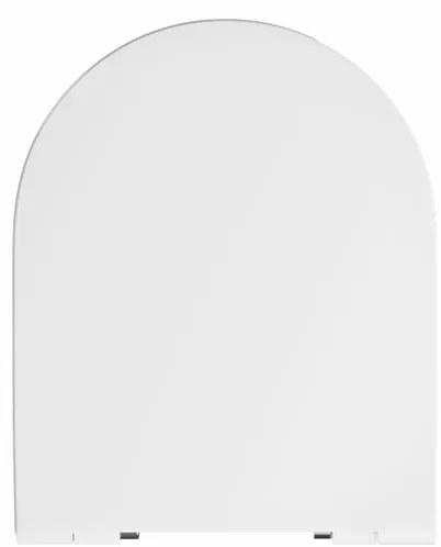 Copriwater FLO tondo originale per serie sanitari con chiusura rallentata sganciabile in urea bianco matt