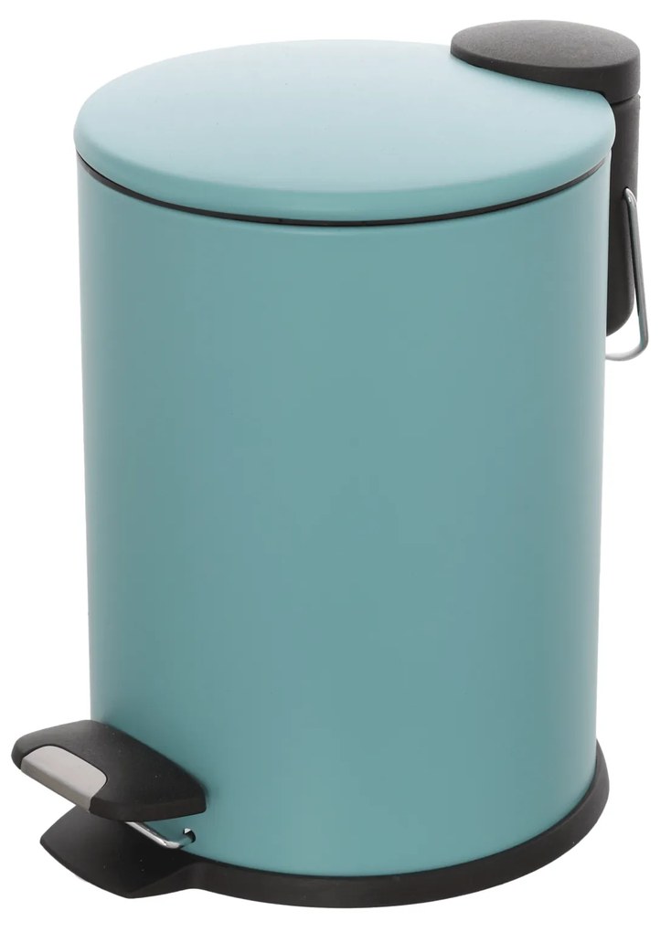 Pattumiera Bagno Con Pedale 3L Feridras "Cover Slim" Acqua Marina