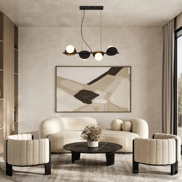 Rabalux 72225 - Lampadario a sospensione con filo JULES 4xG9/5W/230V