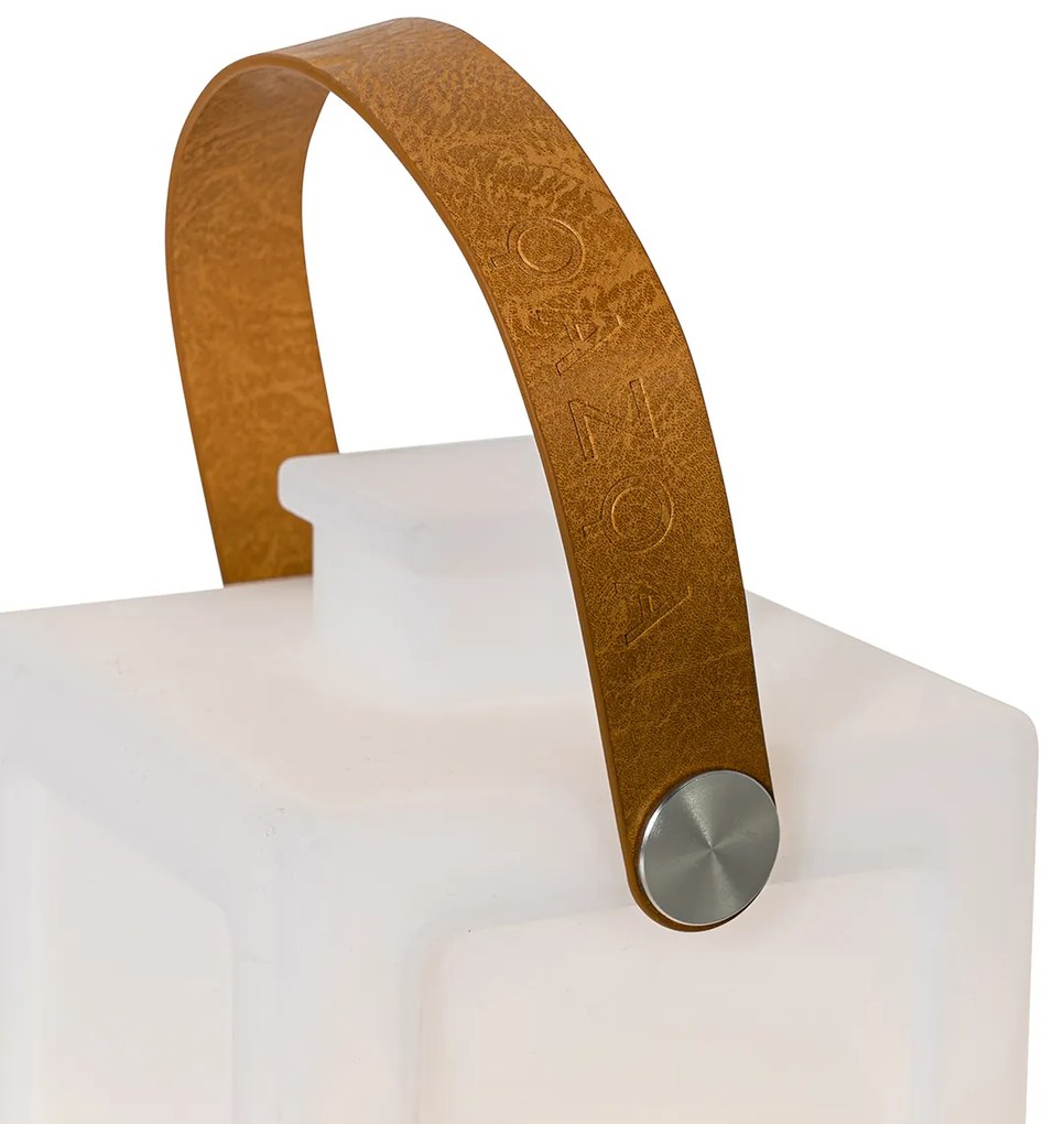 Set di 2 lampade da tavolo bianche effetto fiamma ricaricabili IP44 - Stard