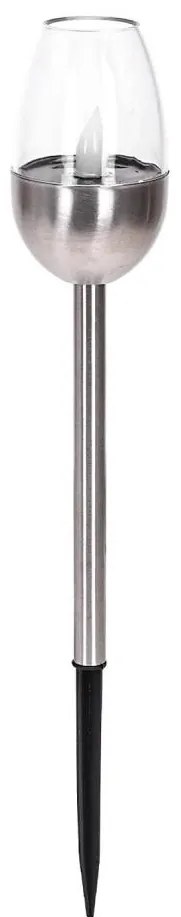 Aigostar - Lampada solare LED LED/0,006W/1,2V 38,2cm cromo 2700K IP44