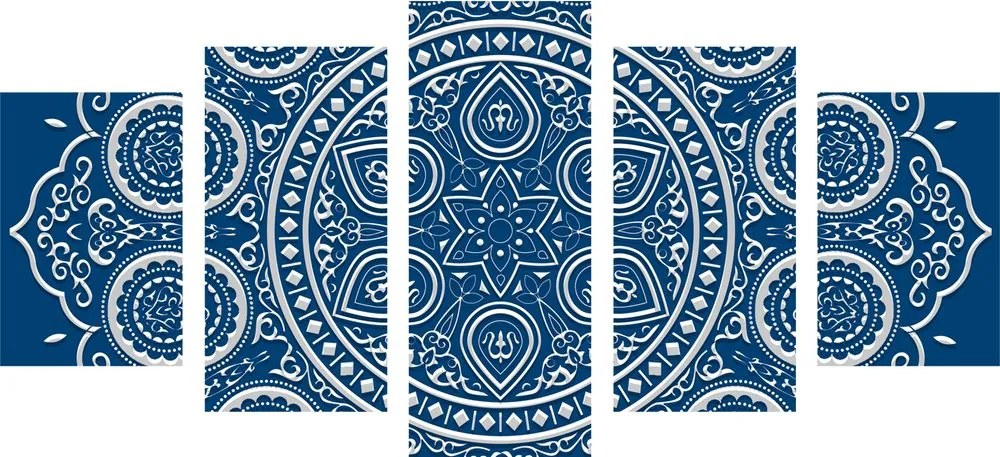 Quadri 5 pezzi – Mandala etnica delicata