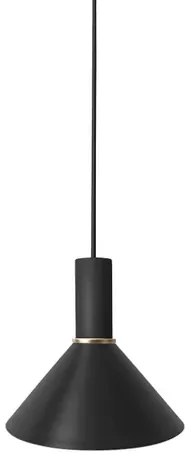 Collect Lampada a Sospensione Cone Low Black/Brass - Ferm Living