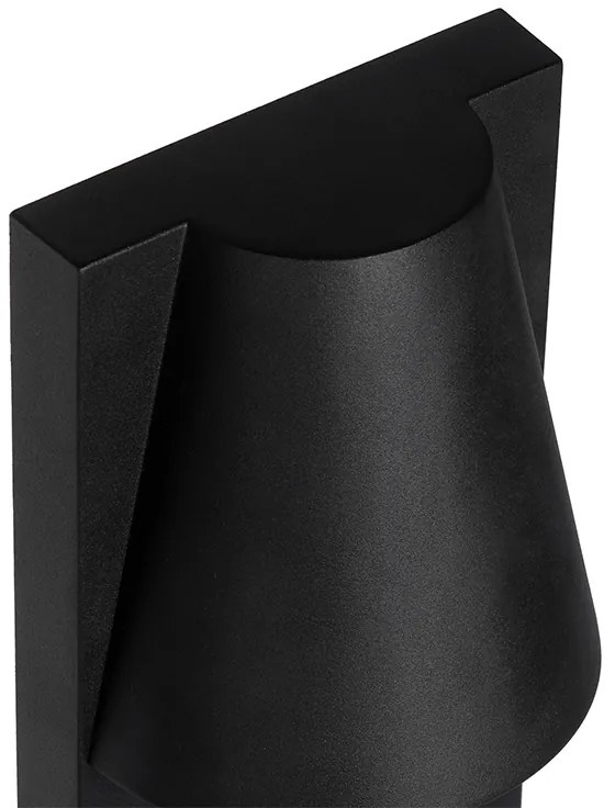 Lampada da terra da esterno industriale nera IP44 - Femke