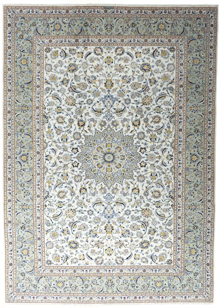 Kashan Tappeto persiano 270 x 370 Beige (Iran) Annodato A Mano