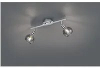 Faretto Spot Da Soffitto Cromo 2 Vetri Fum Trio Lighting