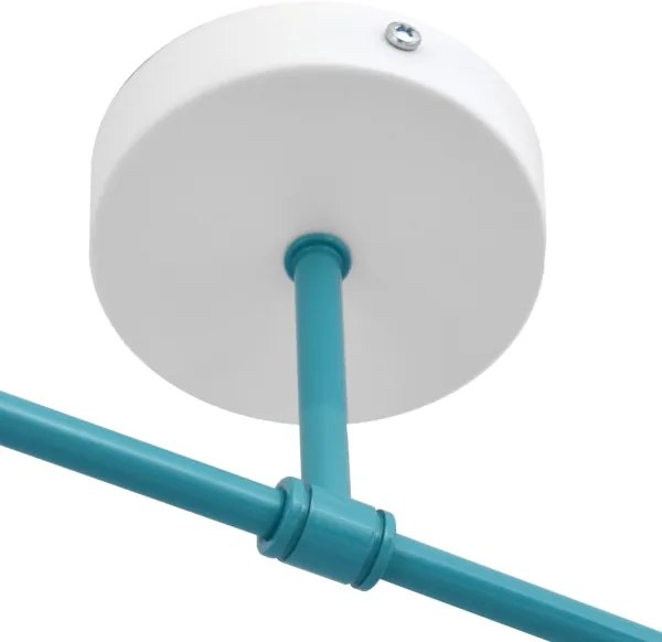 Lampadario a plafone CAMBRIDGE 2xE27/15W/230V blu