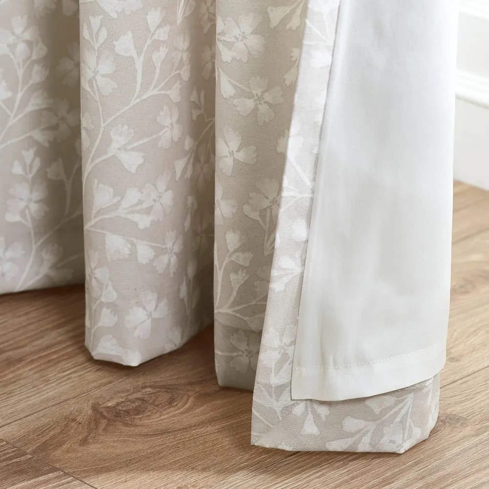Tende in set beige 2 pz 168x183 cm Brooke Floral – Catherine Lansfield