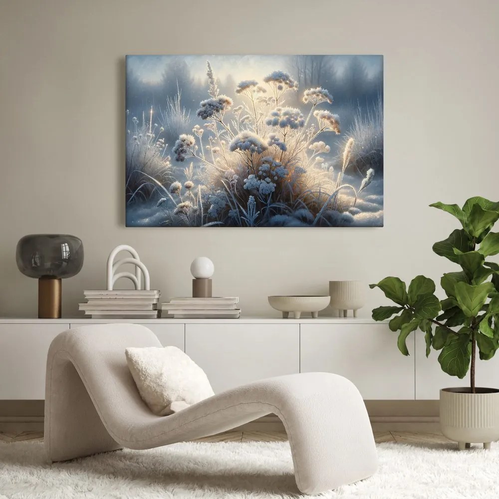 Quadro su tela – Brina sui fiori