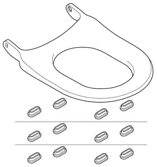 GROHE 14924SH0 - Sedia WC SENSIA ARENA, bianco Duro