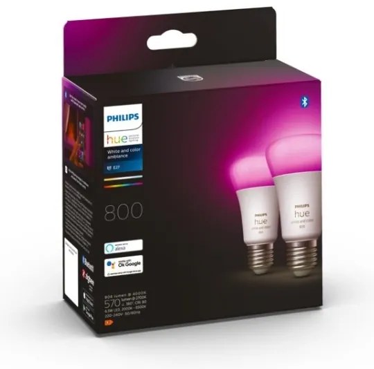 SET 2 lampadine LED dimmerabili Philips Hue WACA A60 E27/6,5W/230V 2000-6500K