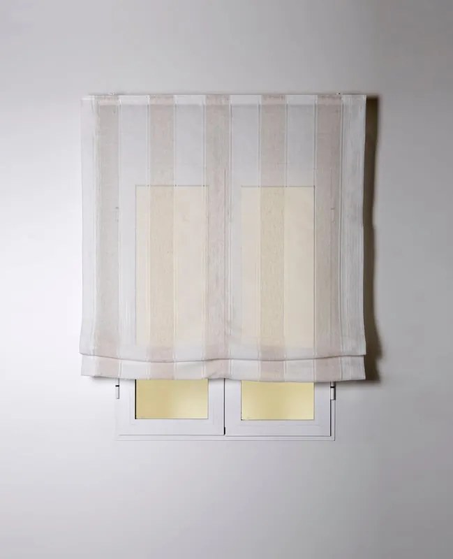 Tenda a pacchetto Riga larga bianco/beige 90x175 cm