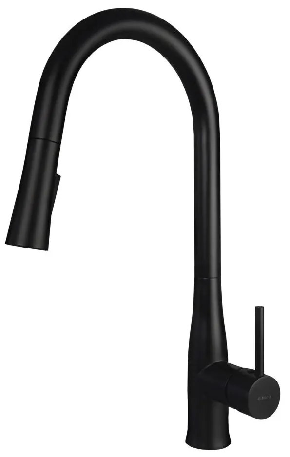 Deante BDH_N72M - Rubinetto lavello con doccetta estraibile LUKRECJA nero