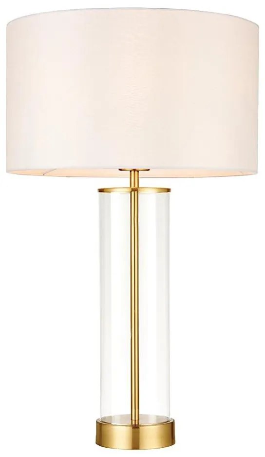 Endon 68802 - Lampada da tavolo dimmerabile con comando touch LESSINA 1xE27/10W/230V Oro/Bianco
