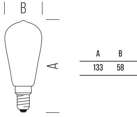 Edison Stick 725lm 7,0W E27 GOLD