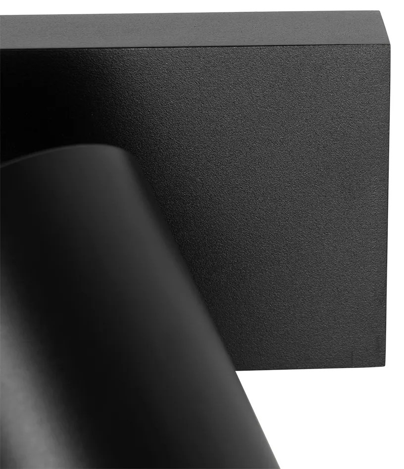 Faretto da soffitto moderno nero orientabile 2 luci - Jeana Luxe