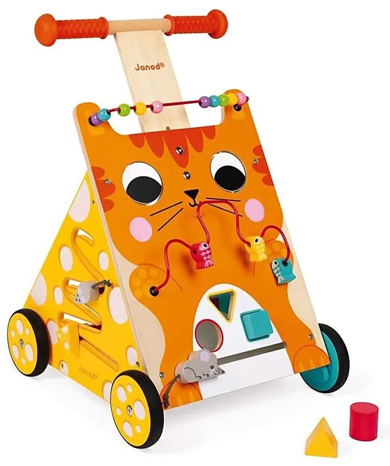 Janod - Passeggino con attività gatto