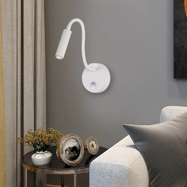 Brilagi - Lampada da parete flessibile a LED dimmerabile MAYA 1xG9/4W/230V bianco