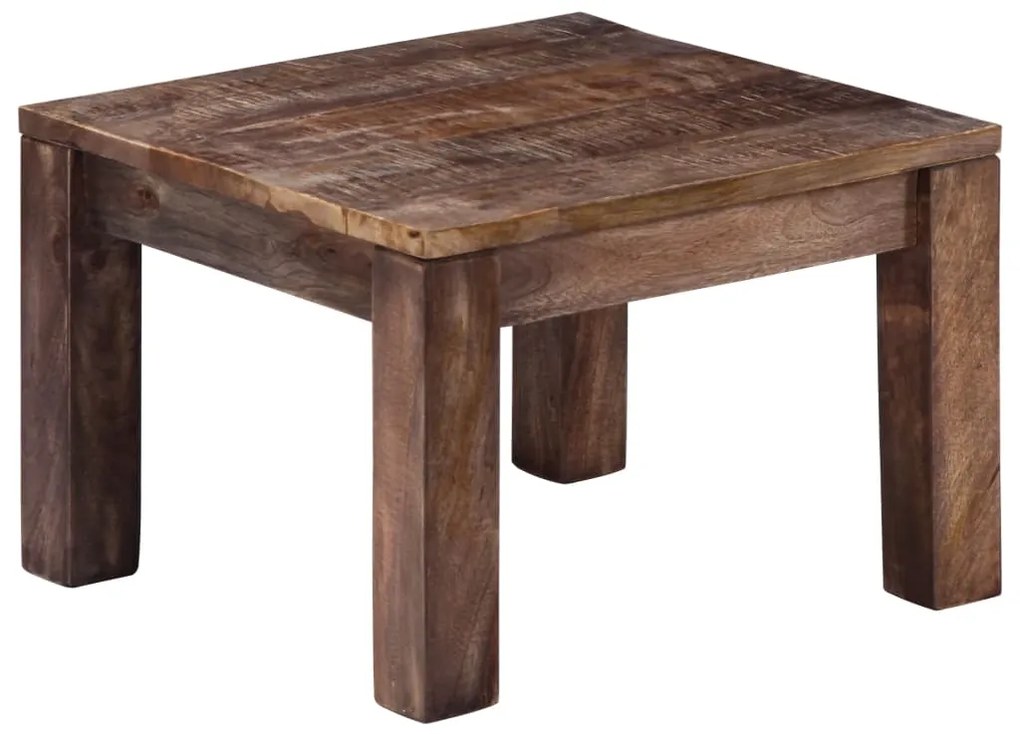 Tavolino Da Salotto 50x50x35 Cm Legno Massello Di Mango /