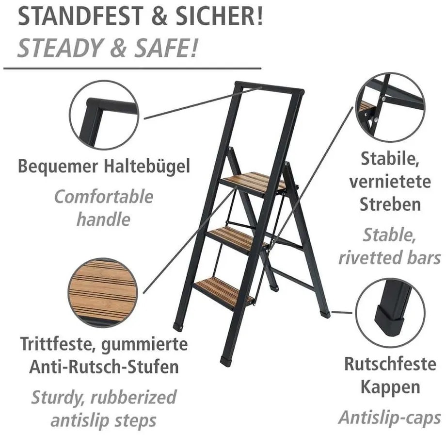 Gradini in metallo 119 cm - Wenko