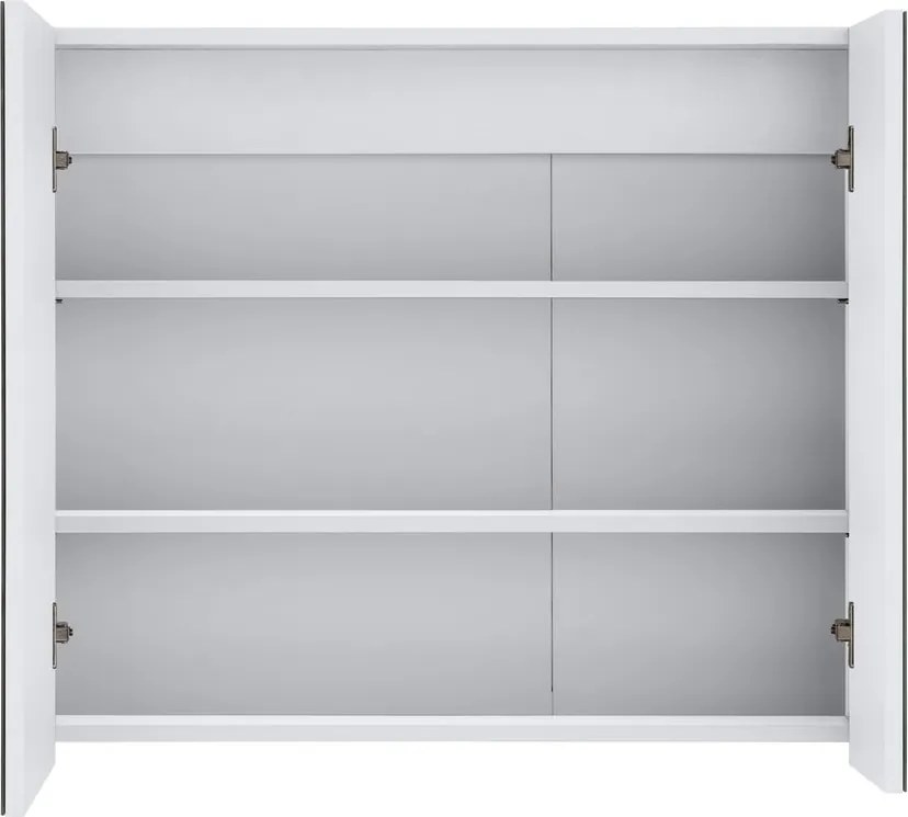 Mobile da bagno a parete bianco con specchio , 80 x 70 cm Wisla - Støraa