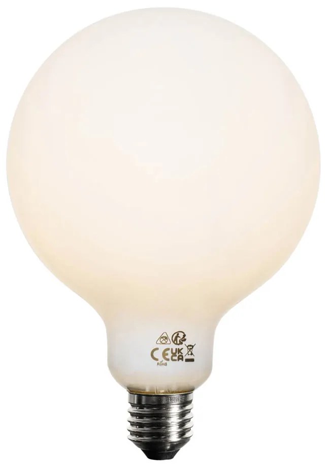 Set di 5 Lampadina LED dimmerabile a 3 livelli E27 opale G125 4W 450lm 3000K