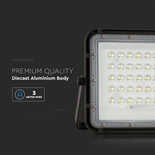LED Proiettore solare da esterno LED/6W/3,2V IP65 4000K nero + +TC
