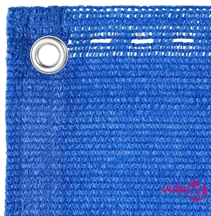 vidaXL Paravento da Balcone Blu 90x600 cm in HDPE
