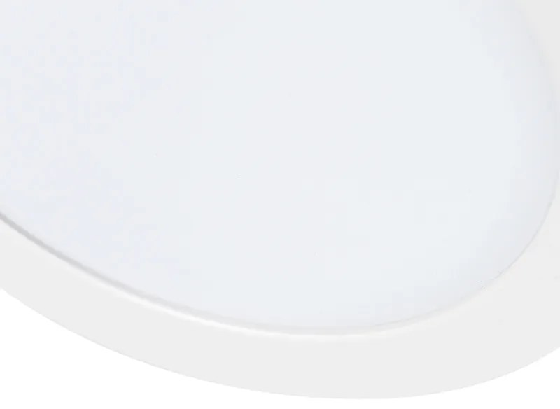 Faretto da incasso o a parete bianco 18 cm con LED dimmerabile a 3 livelli - Trans