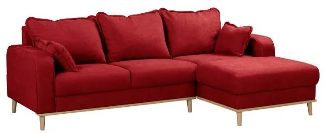 Divano angolare rosso (angolo destro) Beata - Ropez