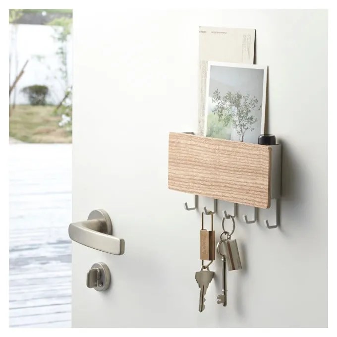 Portachiavi bianco da parete Rin - YAMAZAKI