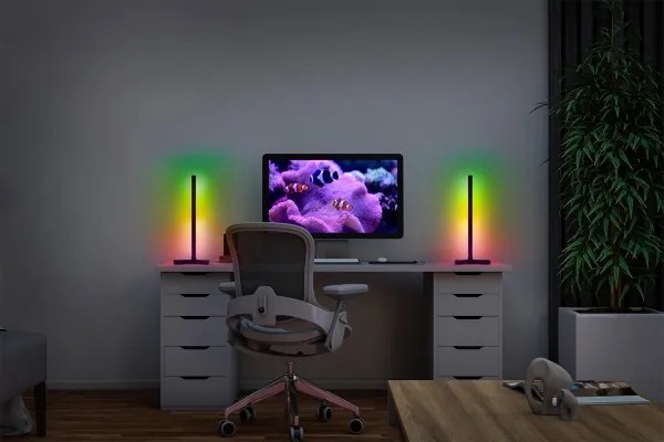 Osram - Lampada da tavolo LED RGBW dimmerabile SMART+ MAGIC LED/7,5W/230V nera Wi-Fi + telecomando