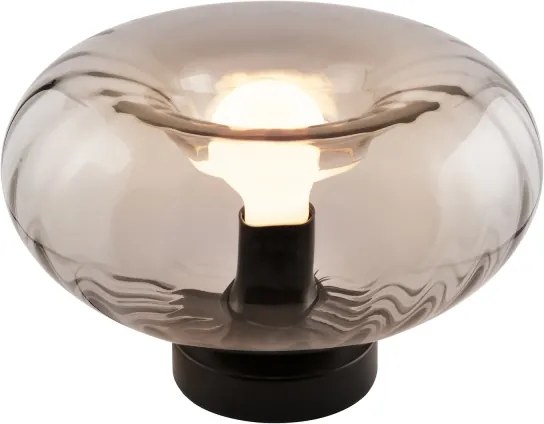 Osram - Lampada da tavolo DECOR SMOKE 1xE27/12W/230V nera/grigio fumé