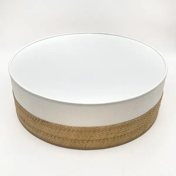 Plafoniera LED SIRJA BOHO LED/36W/230V Ø 45 cm beige/bianco