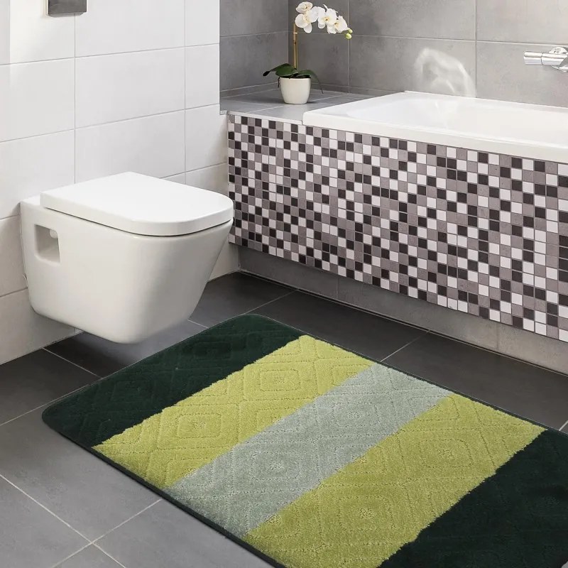 Set di tappetini da bagno in colore verde Larghezza: 50 cm | Lunghezza: 80 cm