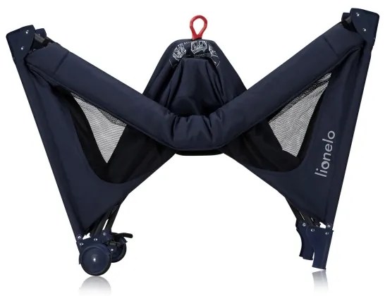 Lionelo - Lettino da viaggio JASMIN EASY FOLD Blu navy
