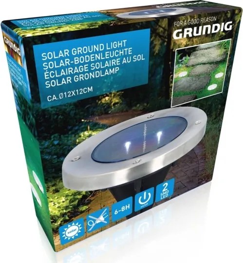 Grundig - Lampada solare LED 2xLED/1,2V 600 mAh