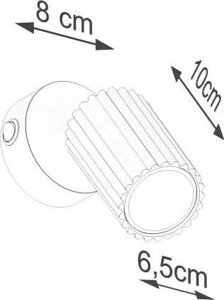 Brilagi - Faretto da parete LED CRESTO 1xGU10/10W/230V rosso