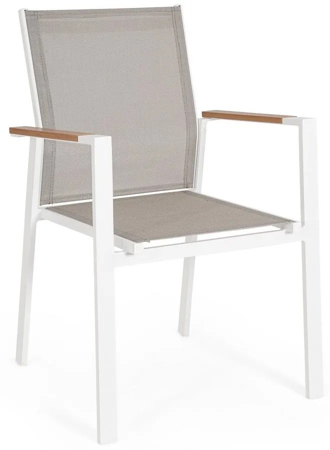 Sedie da esterno in set bianche in metallo 4 pz Heta – Bizzotto