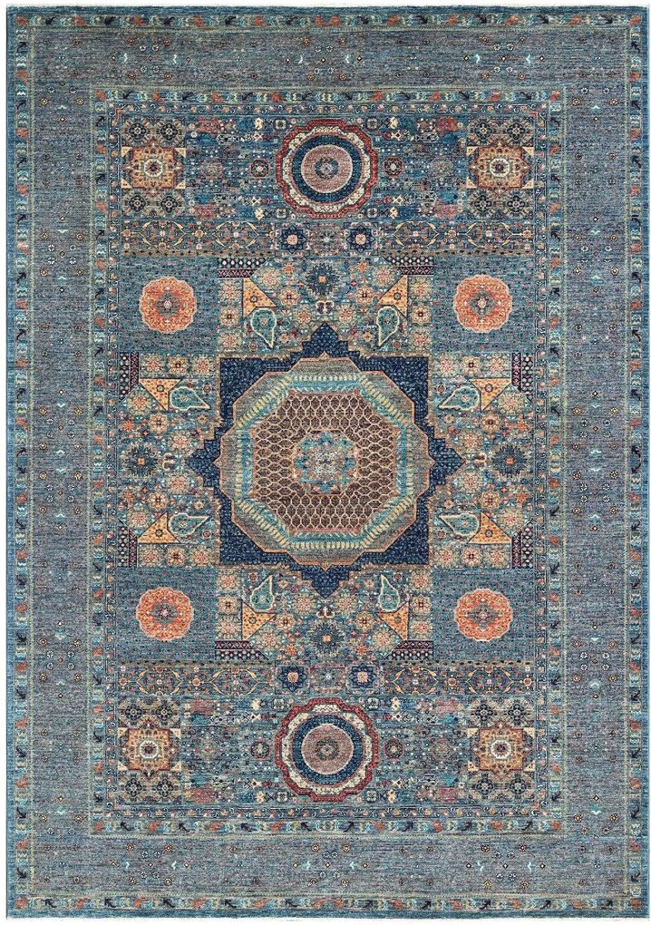 Mamluk Tappeto orientale 290 x 200 Blu (Pakistan) Annodato A Mano