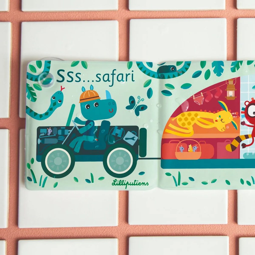 Lilliputiens - Pannello magico per il bagnetto - Safari