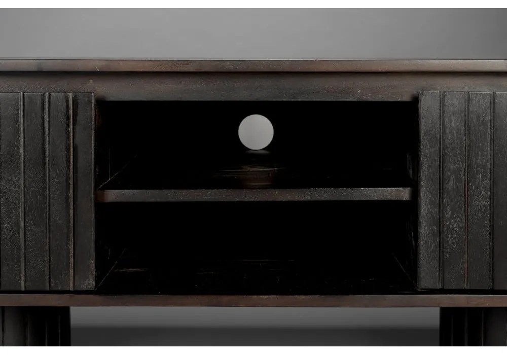 Mobile TV marrone scuro in mango massiccio 140x45x40 cm Kenji – Dutchbone