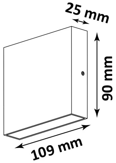 Applique LED da esterno CHICAGO 2xLED/3,25W/230V IP44