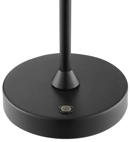 Brilliant - Lampada da tavolo touch ricaricabile e dimmerabile ELORA LED/2,5W/5V 2700K IP44 nera