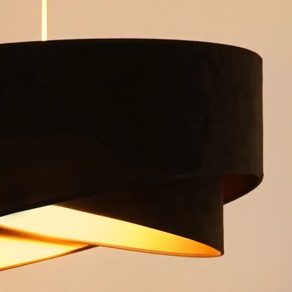 Brilagi - Lampadario LED a sospensione con filo LYRA 1xE27/15W/230V marrone scuro/oro