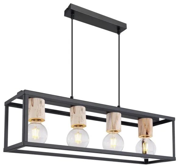 Globo 15476-4H - Lampadario a sospensione con filo HAGAR 4xE27/60W/230V