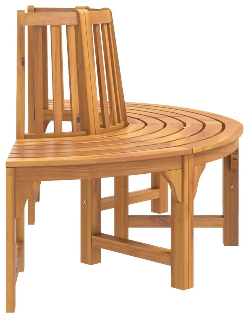 Panchina albero semi circolare Ø160 legno massello di eucalipto